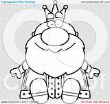 King Outlined Sitting Royal Coloring Clipart Cartoon Vector Cory Thoman sketch template