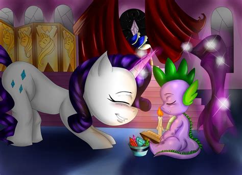Rarity And Spike By Noideasfornicknames On Deviantart