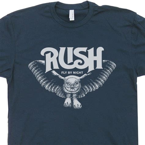 rush  shirt vintage classic rock band shirts owl tee shirt shirtstash