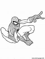 Coloring Super Colouring Hero Pages Man Spider Printable Action Cartoon Marvel Superhero Popular sketch template
