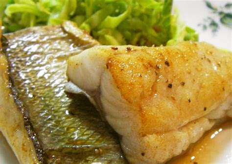 Butter Roasted Sea Bass Recipe By Cookpad Japan Cookpad