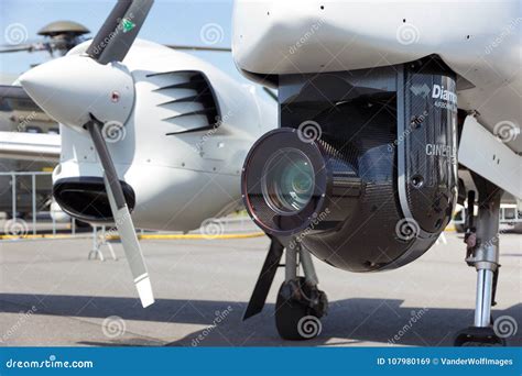 airplane camera pod editorial stock image image  schoneveld