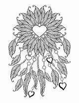 Ornamental Feathers sketch template