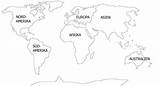 Kontinente Ausmalbild Weltkarte Bislang Zugriffe Malvorlage sketch template