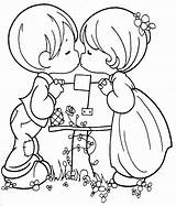 Boy Girl Coloring Pages Getcolorings Precious Moments Color sketch template