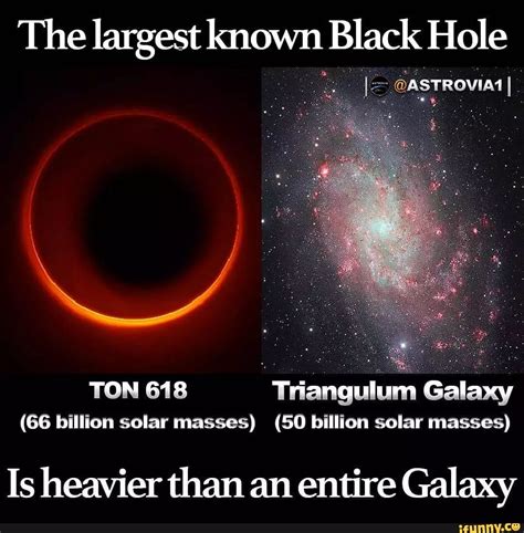 largest  black hole ton  triangulum galaxy  billion