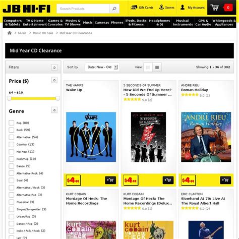 jb  fi mid year cd clearance sale  albums    ozbargain