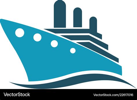 sea ship logo royalty  vector image vectorstock