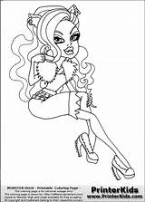 Scaris Monster High Pages Coloring Getcolorings sketch template
