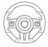 Coloring Car Pages Parts Steering Wheel Engine Template Color sketch template
