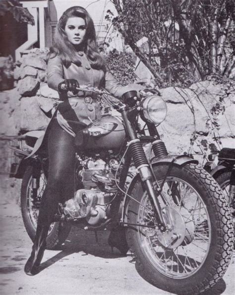 Old School Motorcycle Photos Ann Margret Triumph