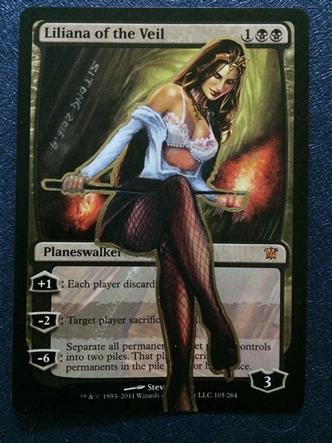 Altered Mtg Liliana Of The Veil Sexy Teacher By Sitong
