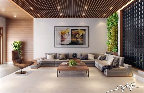 interior design close  nature rich wood themes  indoor vertical gardens