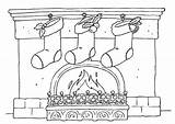 Christmas Coloring Stockings Pages sketch template