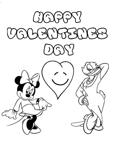disney valentine mickey mouse coloring page  printable coloring