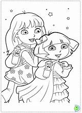 Dora Coloring Pages Explorer Christmas Princess Dinokids Printable Print Colouring Kids Brr Books Close Popular sketch template