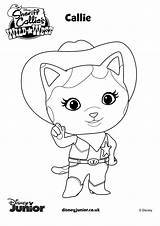 Callie Coloring Disney Pages Sheriff Junior Dibujos Colorear Para Kids Sherrif Oso Agent Printable Special Birthday Books Wild West Sherif sketch template