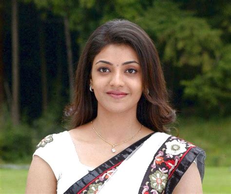 ezone actress kajal agarwal latest white saree nice images 2011