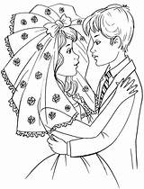 Coloring Bride Groom Pages Kids Most Beautiful Colouring Comments Coloringhome sketch template