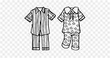 Mewarnai Piyama Pakaian Buku Pijamas Garis Panjang Seni sketch template