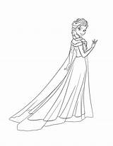 Elsa Coloring Pages Frozen Princess Anna Queen Outline Castle Beautiful Ice Disney Drawing Print Easy Printable Colouring Getcolorings Getdrawings Color sketch template