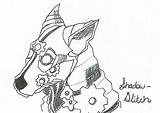 Steampunk Glitch Shadow sketch template