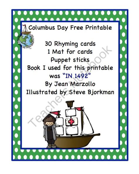 columbus day  printable  preschool printables