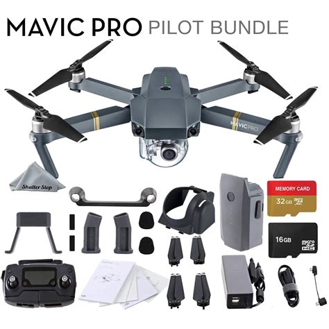 dji mavic pro  quadcopter drone pilot bundle walmartcom