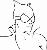 Coloring Cat Woman Face Wecoloringpage Batman Pages sketch template