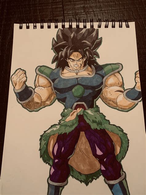 drawing dbs broly   limited colors lol link  reference  comments rdbz