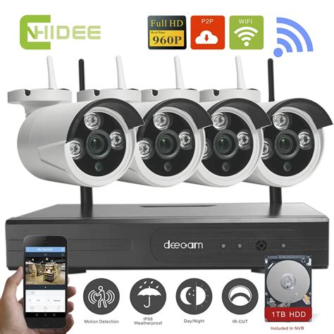 wifi cctv system ch hd wireless nvr kits bullet ip camera p cctv camera home security system