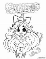 Hairdorables Doll Peel sketch template
