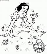 Blancanieves Dibujos Princesa Princesas Nieves Cuento Cuentos Monja Enanitos Siete Paginas sketch template