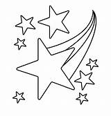 Estrella Etoiles Bintang Filantes Colorear Falling Etoile Suka Everfreecoloring Pewarnaan sketch template