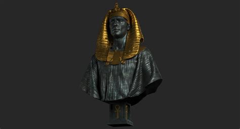 3d model pharaoh sculpture turbosquid 1284625