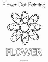 Dot Flower Painting Coloring Tip Printables Pages Sheets Noodle Worksheets Preschool Twisty Kids Activities Twistynoodle Great Easy Choose Board sketch template