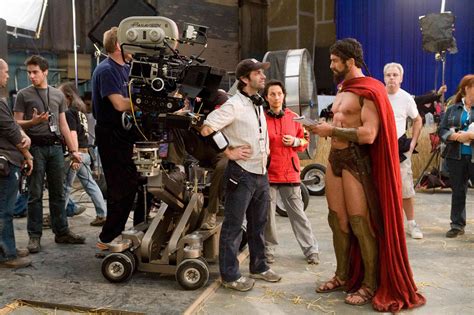 gerard butler on the set of 300 movie photo famous