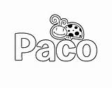 Paco sketch template