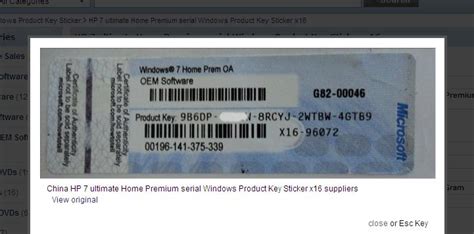 Windows Product Key Sticker By Si Yuan International Co