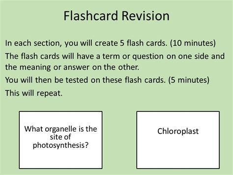 gcse biology flashcards set  teaching resources