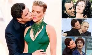 John Travola S Creepy Scarlett Johansson Kiss At Oscars Is