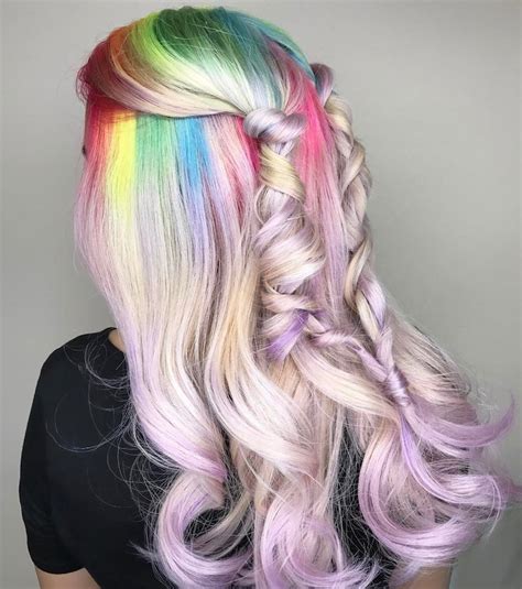 unicorn hair trend   fantastical   celebrate  colors  spring