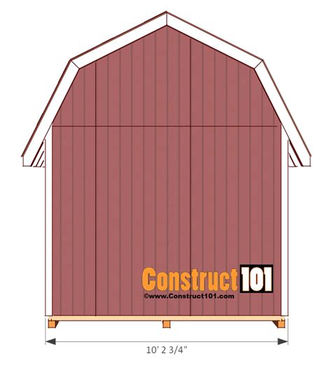 shed plans  gambrel shed  construct