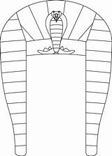 Pharaoh Headdress Pharaohs sketch template