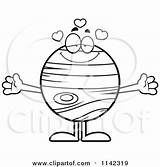 Jupiter Cartoon Planet Loving Clipart Coloring Thoman Cory Outlined Vector Mercury Small Sad 2021 Clipartof sketch template