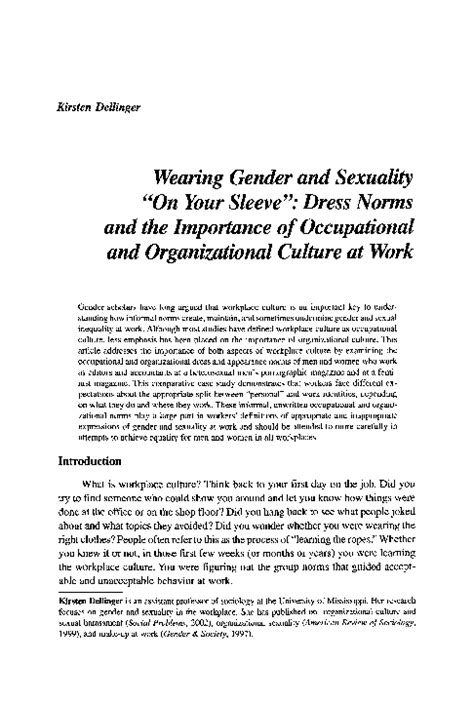 pdf wearing gender and sexuality “on your sleeve” dress