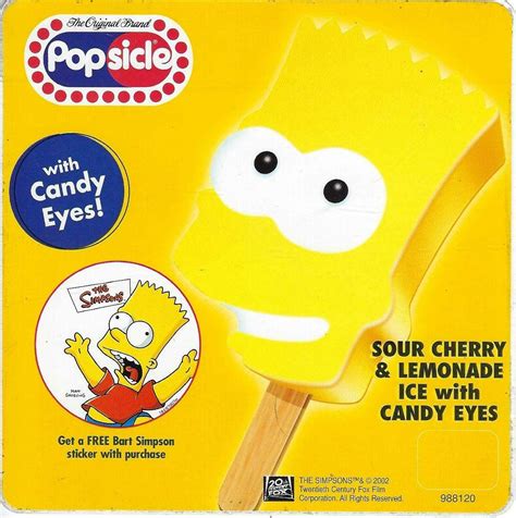 Bart Simpson Popsicle The Simpsons Barts Homer