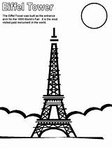 Eiffel Coloringpagebook Source sketch template