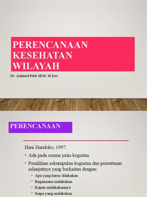 Perencanaan Kesehatan Pdf