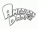 Dad Coloring American Pages Logo Colouring Steve Cartoon Printable Popular Visit Smith Haley Adult Coloringhome sketch template